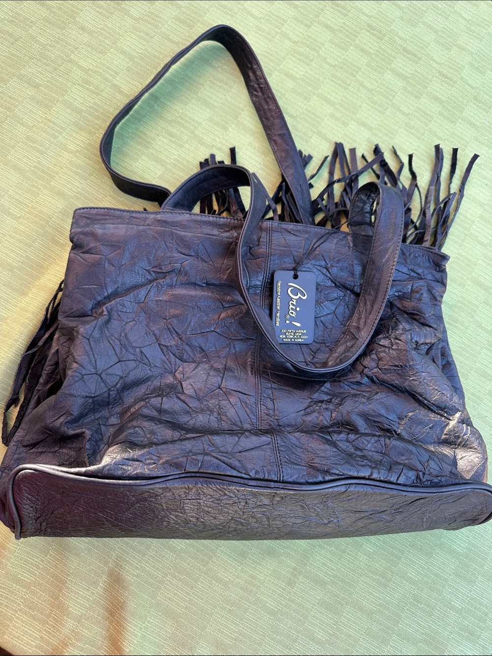 Brio handbag 100% leather from Korea vintage, hardly used it all like new